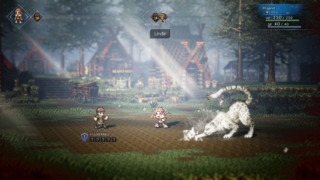 Game mechanics of the mobile game Octopath Traveler