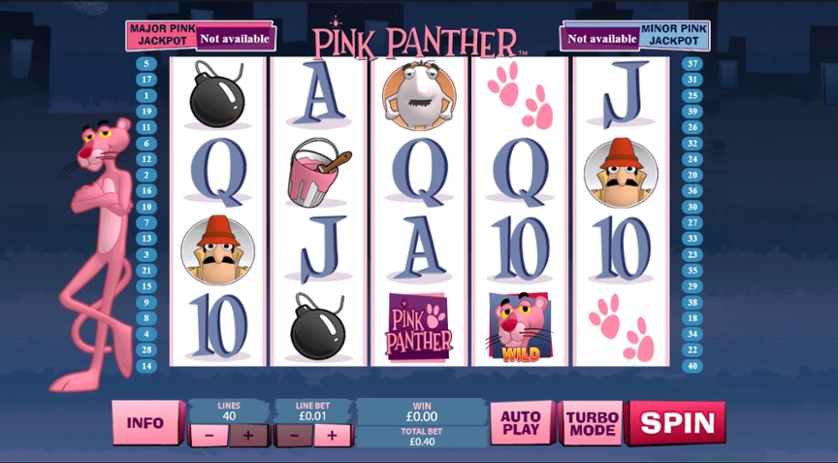 Game mechanics of Pink Panther slot