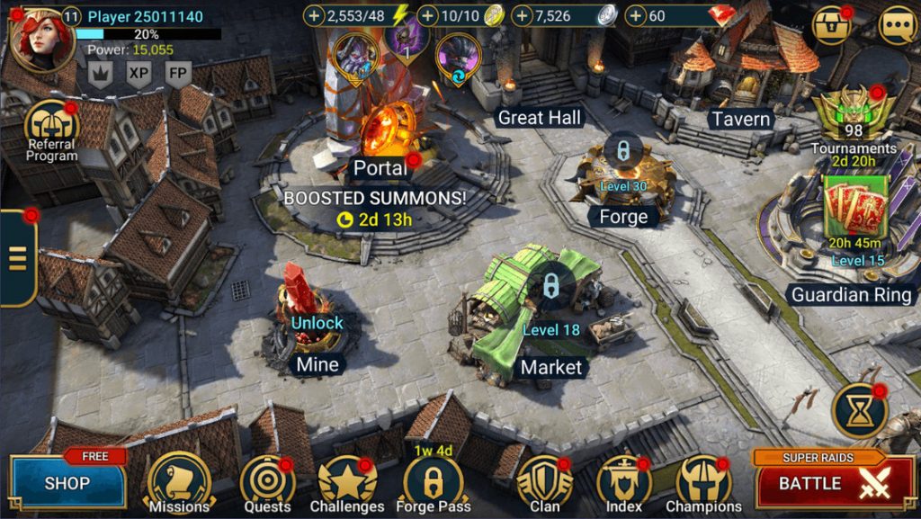 mobile game RAID Shadow Legends