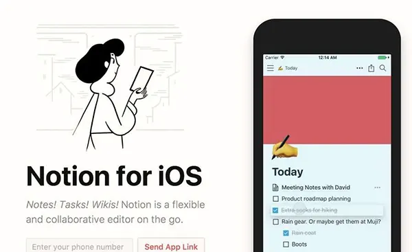 Notion Mobile dashboard