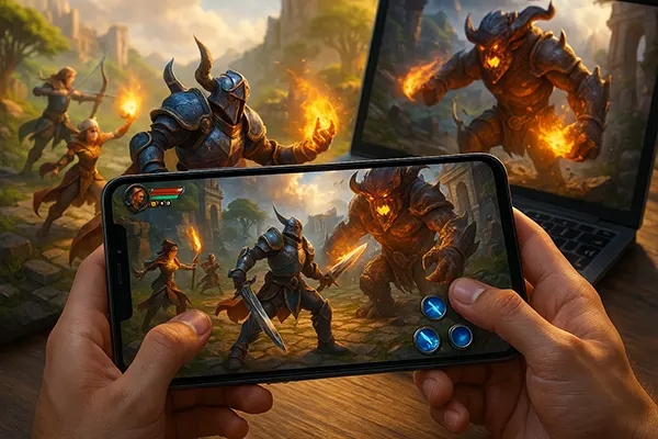 Online RPG interface